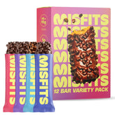 Misfits frente del paquete mostrando variedad y conveniencia para llevar