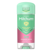 Mitchum pack frontal Power Gel Powder Fresh, protección duradera para mujer