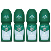 Mitchum roll-on frontal mostrando etiqueta y tamaño, protección prolongada