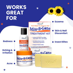 Mite-B-Gone textura de la barra con azufre micronizado para eficacia