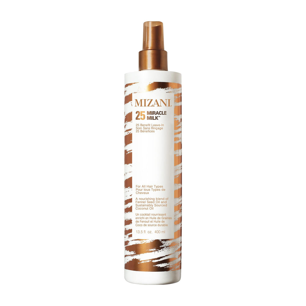 Mizani envase frontal 13.5 fl oz mostrando diseño y volumen del producto
