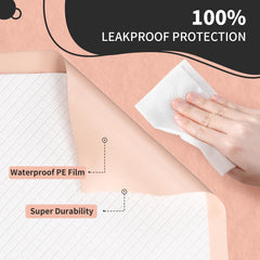 MKISS almohadilla colocada en cama mostrando protección completa
