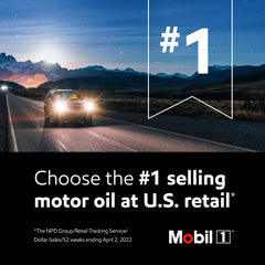 Mobil 1 usado en cambio de aceite en garaje para motor protegido
