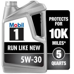 Mobil 1 frente del envase 5W-30 mostrando diseño y volumen