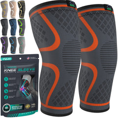 Modvel front packaging showing two knee sleeves and benefits