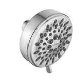 Moen Ignite front view chrome showing shower face and modern styling benefit