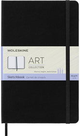 Moleskine portada tapa dura negra que protege dibujos y transportes
