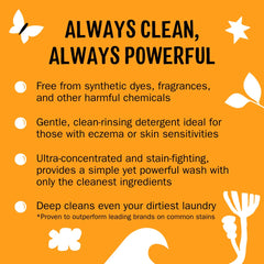 Molly's Suds cuchara medidora con polvo listo para dosificar y controlar el consumo