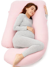 Momcozy almohada U frontal mostrando forma envolvente y soporte completo