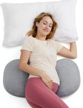 Momcozy vista frontal del empaque mostrando diseño W y beneficios