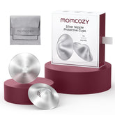 Momcozy copa de pezón frontal mostrando forma ergonómica y protección