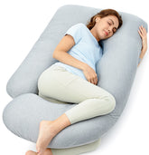 Momcozy almohada frontal mostrando soporte completo y confort