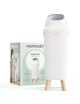 Momcozy vista frontal con tapa cerrada mostrando limpieza