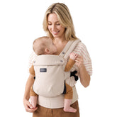 Momcozy PureHug vista frontal con sujeciones cómodas y fácil colocación