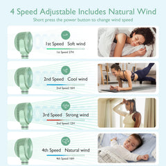Momcozy ventilador sujeto al cochecito proporcionando aire fresco durante el paseo