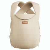 Momcozy imagen frontal del portabebés mostrando ajuste seguro y confort