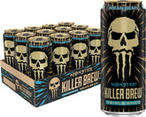 Monster Killer Brew Mean Bean lata frontal mostrando etiqueta y tamaño