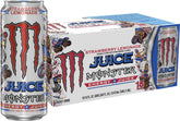 Monster lata frontal mostrando diseño y tamaño grande con energía