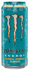 Monster Ultra Fiesta Mango detalle del acabado de la lata y etiqueta clara que destaca sabor