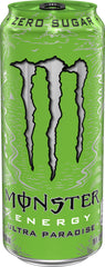 Monster Ultra Paradise detalle de burbujas y condensación que sugiere frescura inmediata