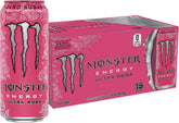 Monster lata frontal Ultra Rosa mostrando diseño y beneficio refrescante