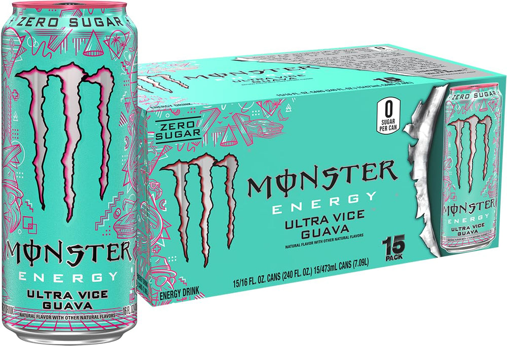 Monster lata frontal del pack mostrando diseño y refresco
