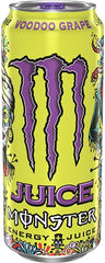 Lata Monster Voodoo Grape refrigerada en mano lista para beber