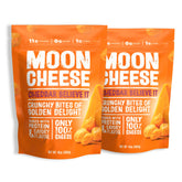 Moon Cheese vista frontal del empaque mostrando tamaño y marca, ideal para compra