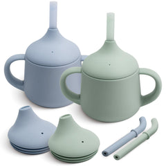 Moonkie vaso frontal pack de 2 mostrando diseño seguro y compacto