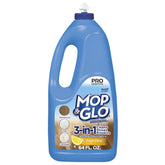 Mop & Glo botella frontal 64 oz mostrando envase y beneficio brillante
