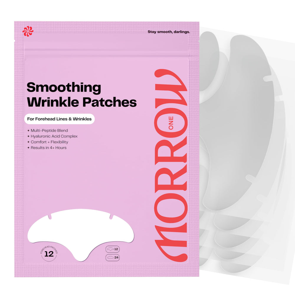 MorrowOne empaque frontal mostrando 36 parches y beneficios visibles