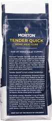 Morton Tender Quick etiqueta con ingredientes y advertencias para uso seguro