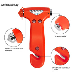 MOTORBUDDY primer plano de las puntas rompevidrios para impacto efectivo