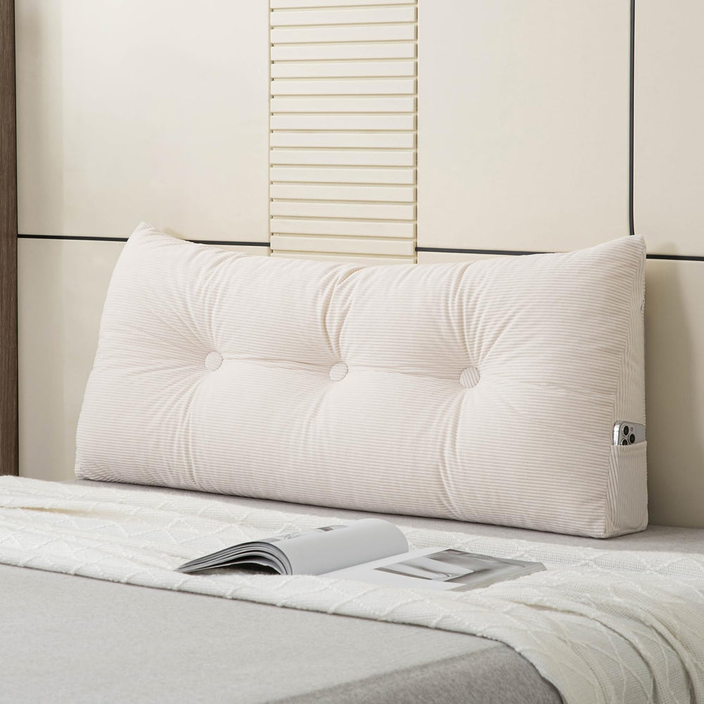 MQK cabecero frontal Twin XL mostrando soporte cómodo
