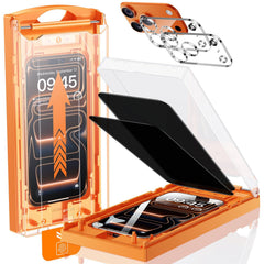 mrglas front packaged protector showing neat fit and easy install benefit