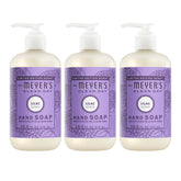 Mrs. Meyer’s botella frontal Lilac mostrando etiqueta y tamaño práctico