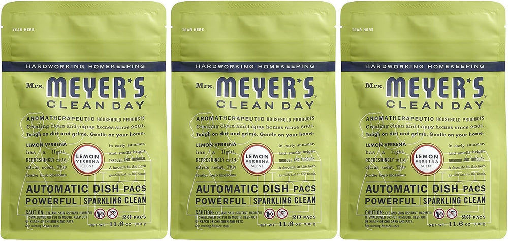 Mrs. Meyer's envase frontal del pack x3 con beneficio de duración
