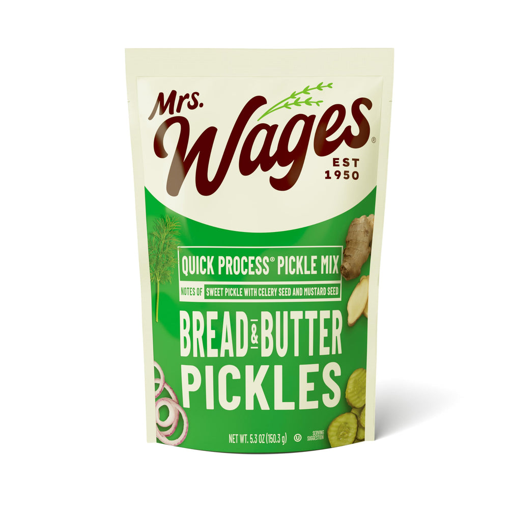 Mrs. Wages frente del paquete que muestra envases y rendimiento