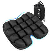 MTGKY vista frontal del cojín inflable mostrando forma ergonómica y portabilidad