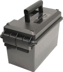 MTM caja 50-cal frente mostrando diseño resistente y capacidad