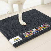 Muddy Mat felpudo frontal mostrando absorción y bienvenida cómoda