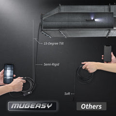 MugEasy cable semi-rígido extendido, alcance de 16.4 ft para zonas profundas