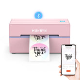 MUNBYN vista frontal de la impresora con diseño compacto y uso profesional