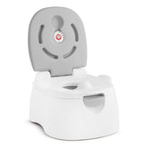 Munchkin orinal frontal gris mostrando estabilidad y diseño compacto