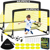 MUROZA portería frontal montada en patio, práctica para entrenamientos