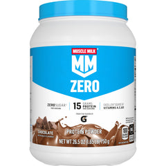 Muscle Milk envase frontal chocolate mostrando etiqueta y beneficios