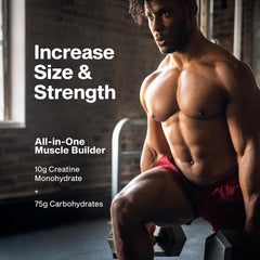 MuscleTech cucharada con polvo Cell‑Tech lista para mezclar, fácil dosificación