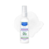 Mustela envase frontal mostrando etiqueta y beneficio protector