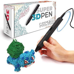 MYNT3D Super 3D Pen vista frontal con diseño ergonómico y control de velocidad