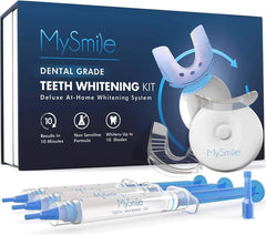 MySmile empaque frontal mostrando el kit completo y beneficios visibles